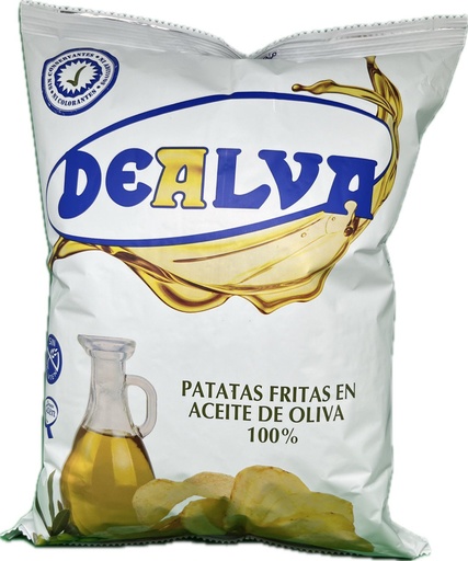 [141] DEALVA Potato Chips in 100% Olive Oil – Box of 12 (140g each)