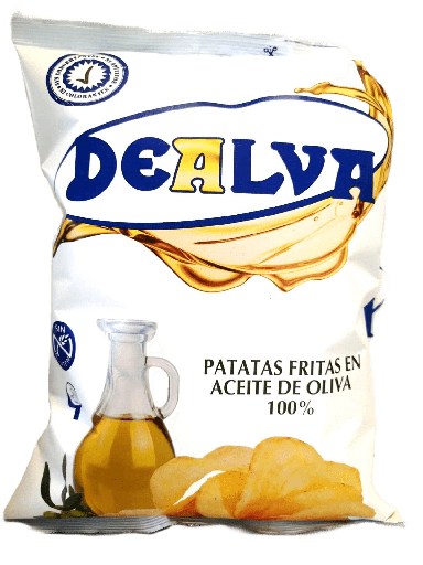 [300] DEALVA Potato Chips in 100% Olive Oil – Box of 6 (300g each)