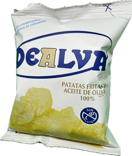 [40] DEALVA Potato Chips in Olive Oil – Box of 40 bags (40g each)